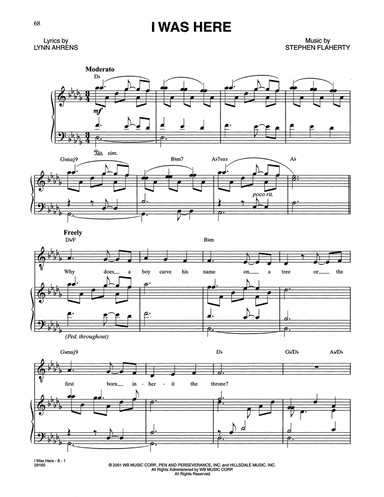 I Was Here (from The Glorious Ones)