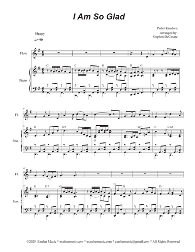 I Am So Glad (Flute solo and Piano)
