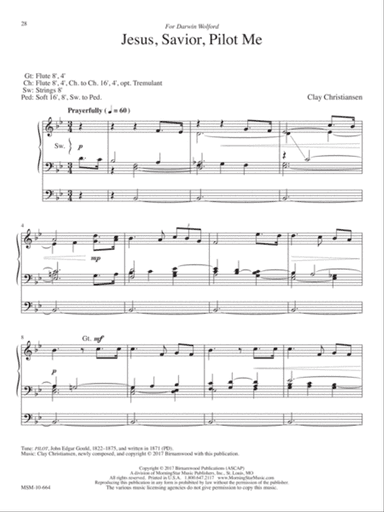 Jesus, Savior, Pilot Me (Downloadable)