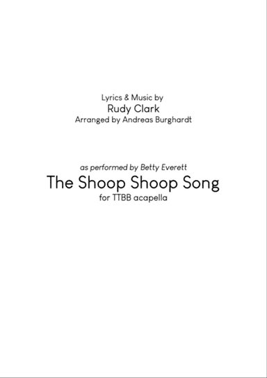 The Shoop Shoop Song (it's In His Kiss)