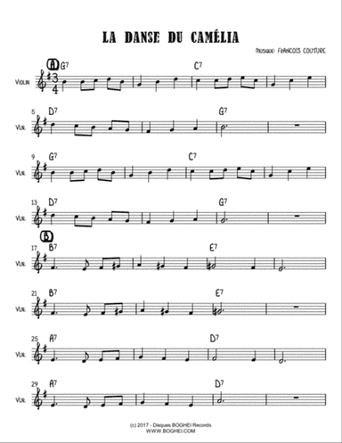 LA DANSE DU CAMÉLIA