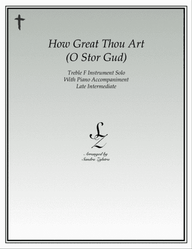 How Great Thou Art (treble F instrument solo)