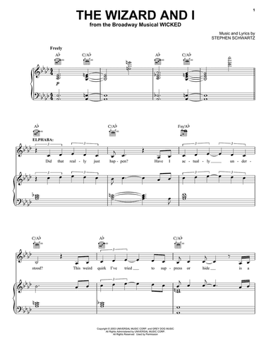 The Wizard And I (from Wicked)