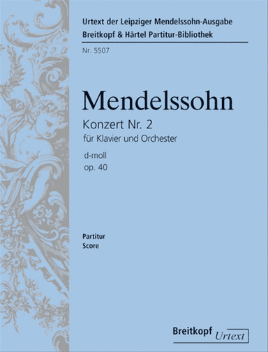 Piano Concerto No. 2 in D minor Op. 40 MWV O 11