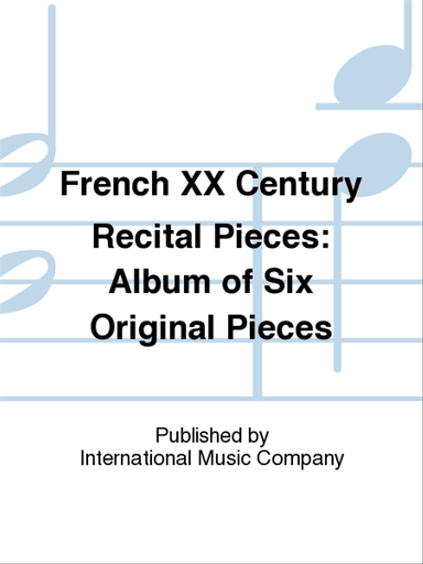 French XX Century Recital Pieces