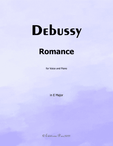 Romance, by Debussy, in E Major