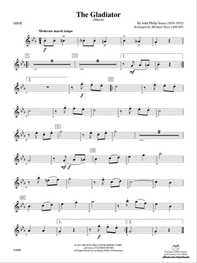 The Gladiator: Oboe