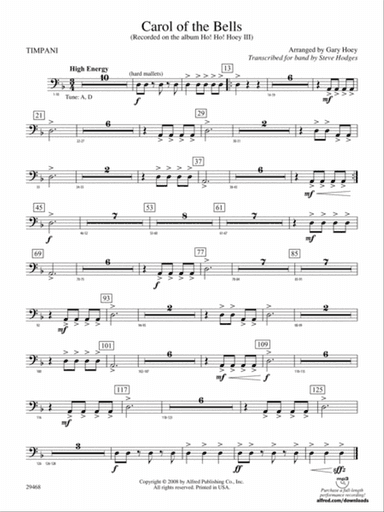 Carol of the Bells: Timpani