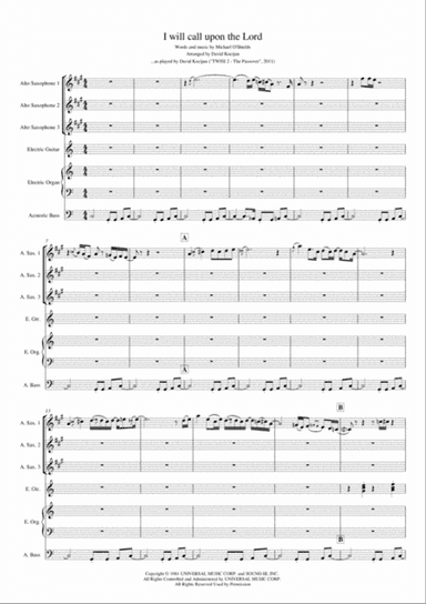 I Will Call Upon The Lord