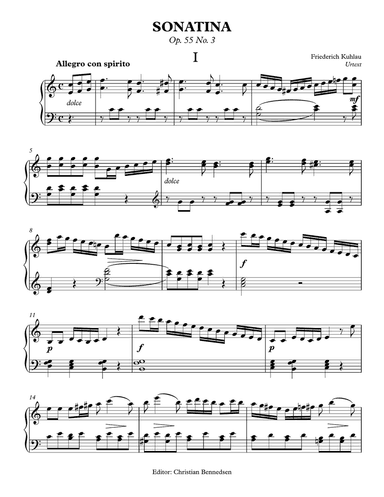 Kuhlau - Sonatina Op. 55 No. 3
