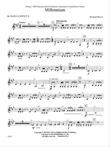 Millennium: Bass Clarinet 2