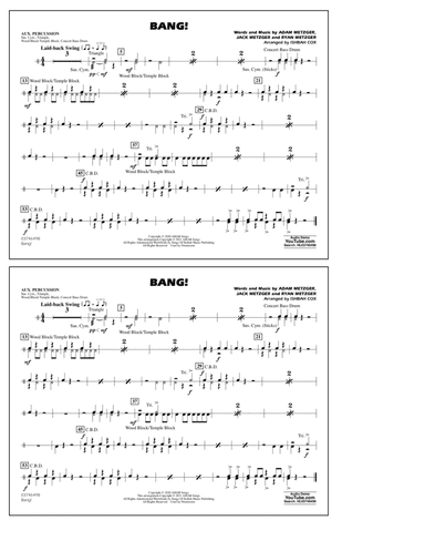 Bang! (arr. Ishbah Cox) - Aux Percussion