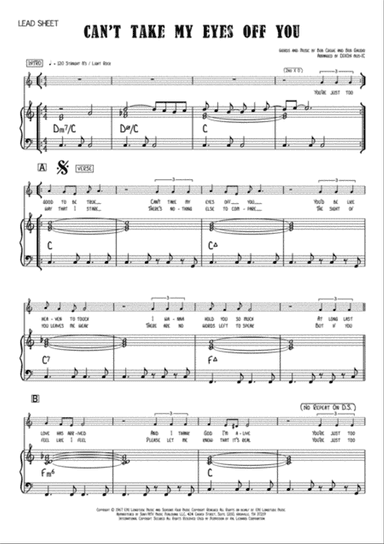 Can't Take My Eyes Off Of You