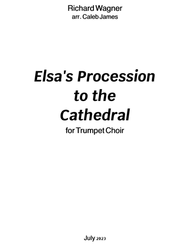 Elsa's Procession to the Cathedral