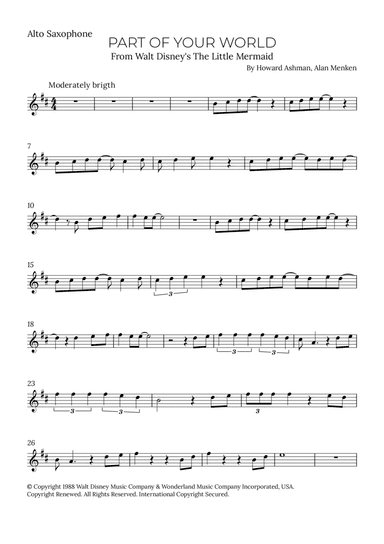 Part Of Your World (reprise)