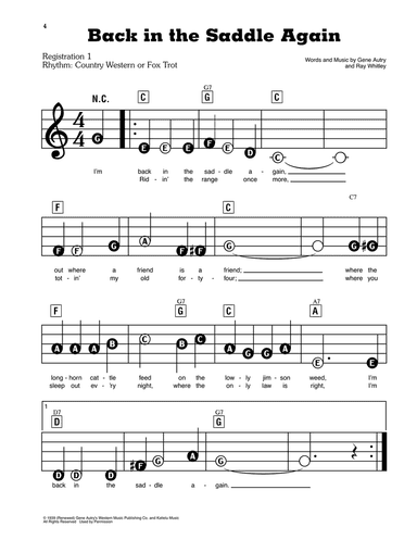 Back In The Saddle Again