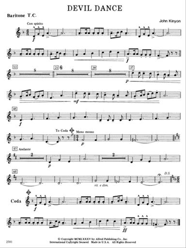 Devil Dance: Baritone T.C.