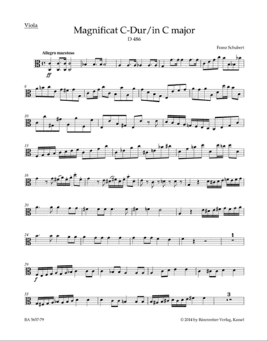 Magnificat in C major D 486