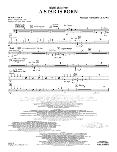 Highlights from A Star Is Born - Percussion 2