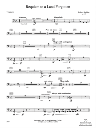 Requiem to a Land Forgotten: Timpani