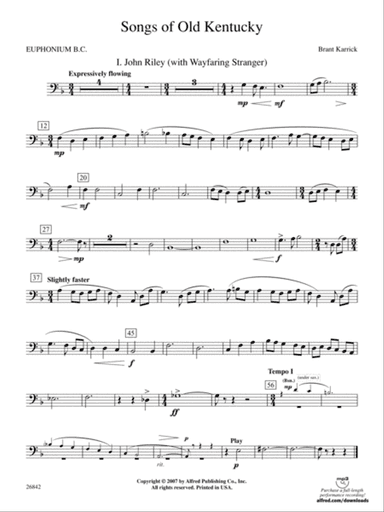 Songs of Old Kentucky: Baritone B.C.