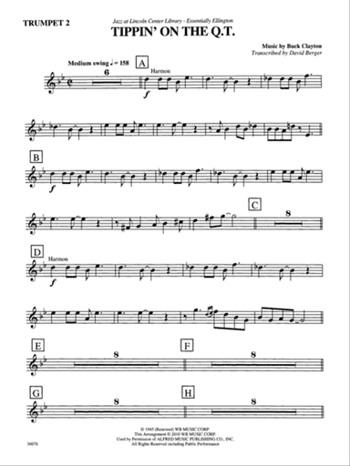 Tippin' on the Q.T.: 2nd B-flat Trumpet