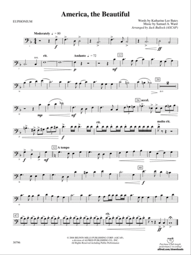 America, the Beautiful: Baritone B.C.
