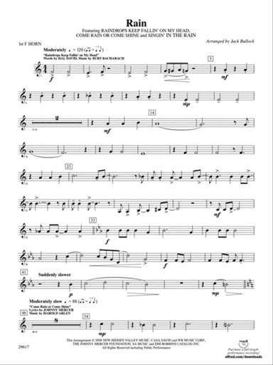 Rain: 1st F Horn