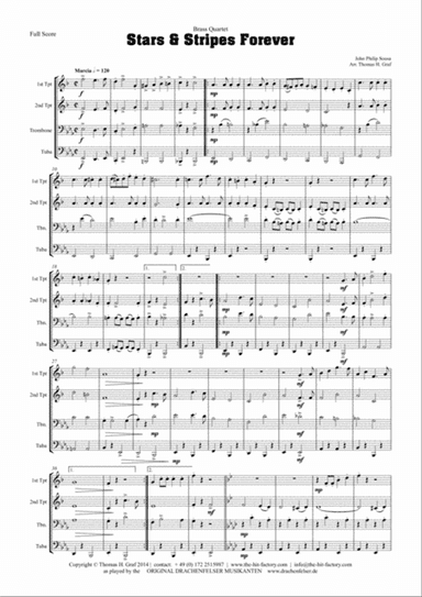 Stars and Stripes forever - Sousa - Brass Quartet