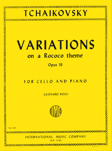 Variations on a Rococo Theme, Op. 33