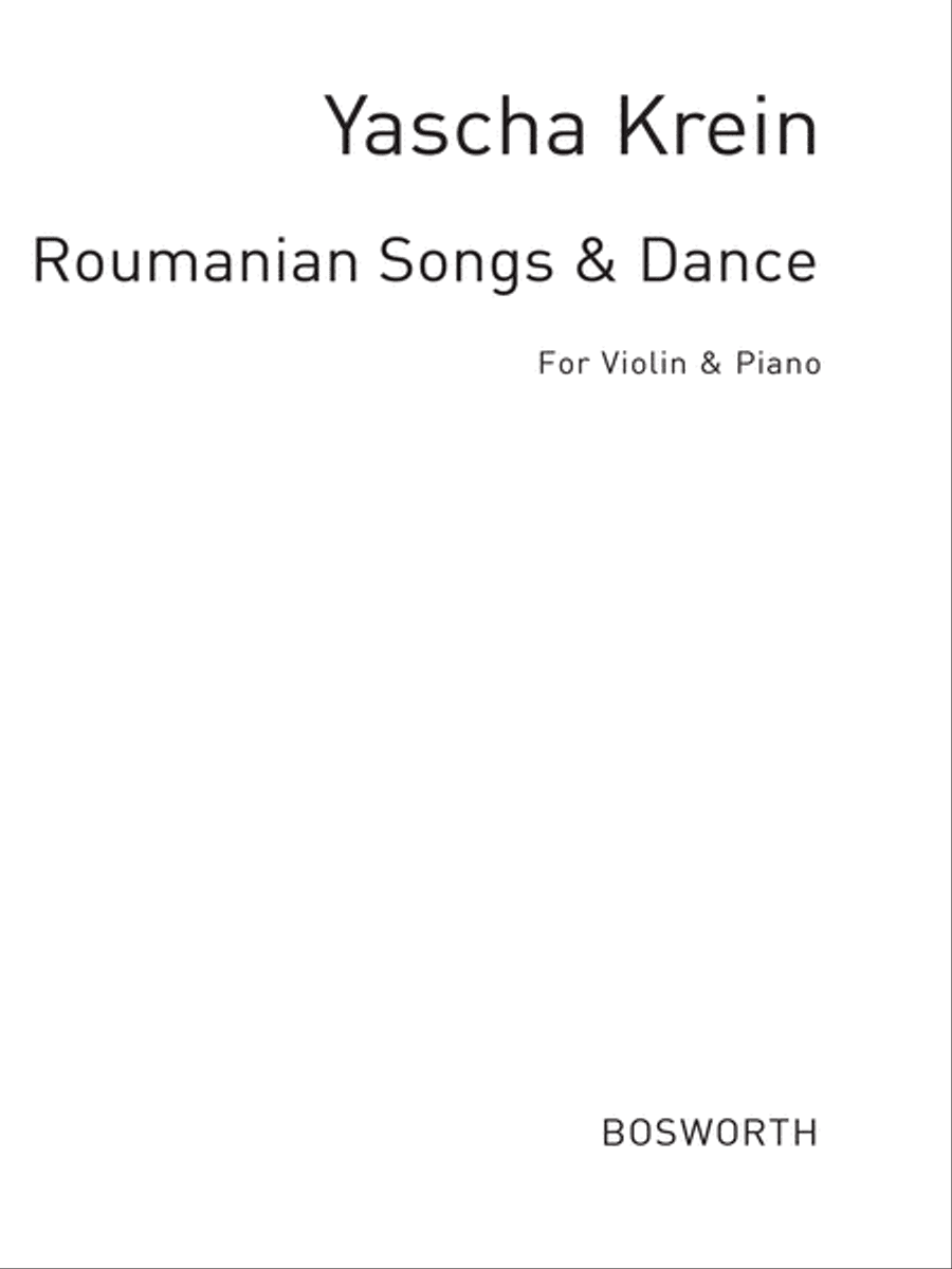 Roumanian Songs And Dances