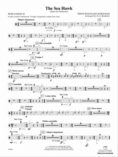 The Sea Hawk: 2nd Percussion