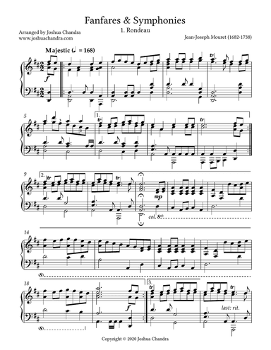 Fanfares & Symphonies: 1. Rondeau (by Jean-Joseph Mouret)