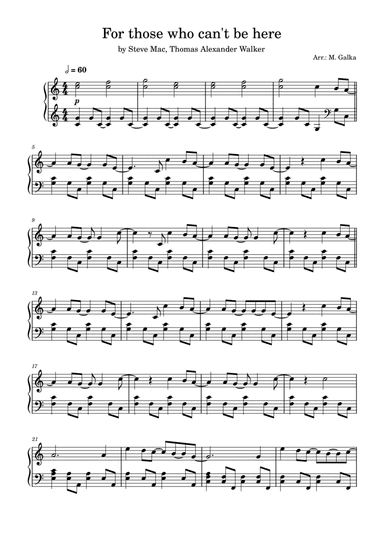 For Those Who Can't Be Here