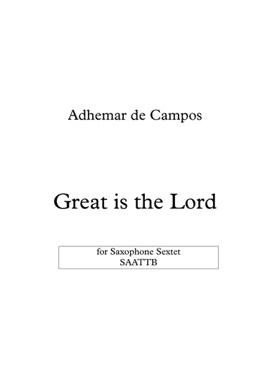 Great is the Lord