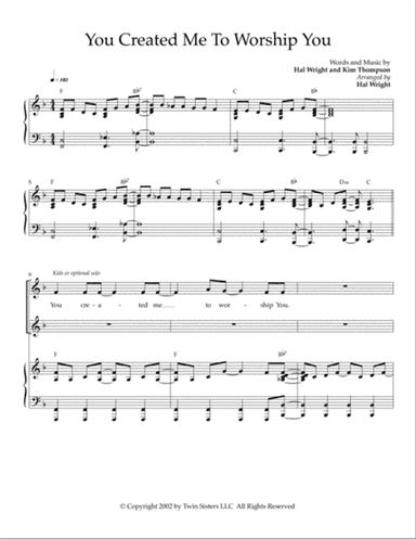 You Created Me To Worship You