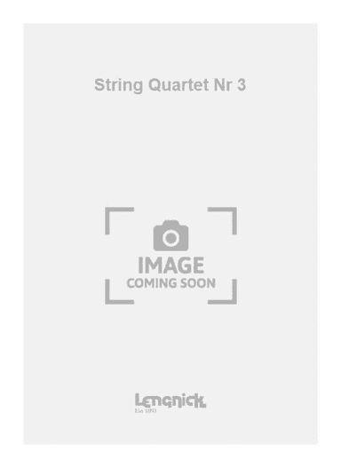 String Quartet Nr 3