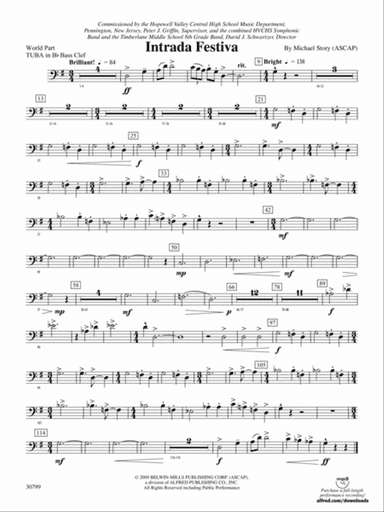 Intrada Festiva: (wp) B-flat Tuba B.C.