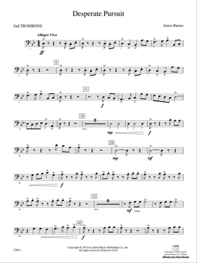 Desperate Pursuit: 2nd Trombone