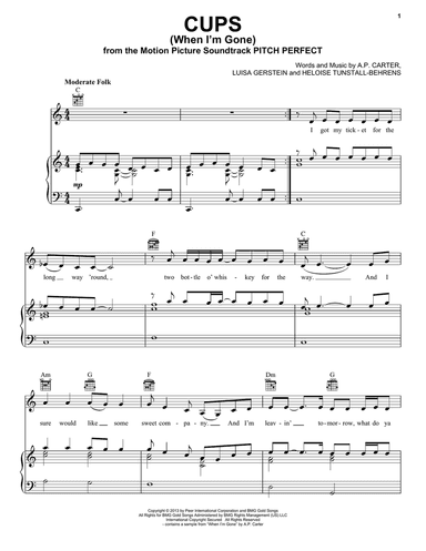 Cups (When I'm Gone)