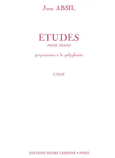 Etudes preparatoires a la polyphonie - Volume 1