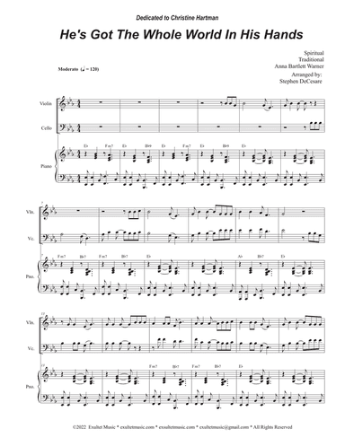 He's Got The Whole World In His Hands (Duet for Violin and Cello)