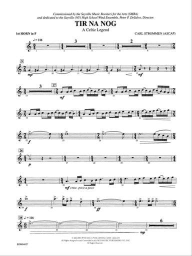 Tir Na Nog (A Celtic Legend): 1st F Horn