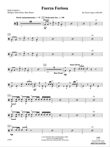 Fuerza Furiosa: 1st Percussion