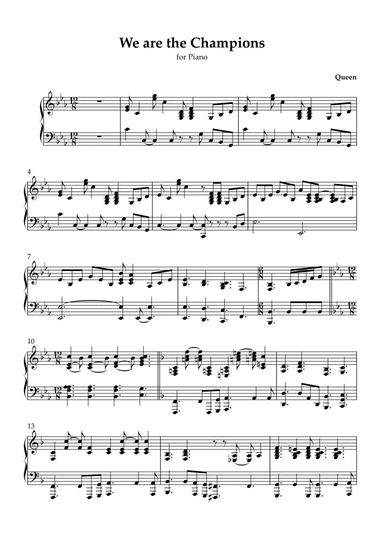 We Are The Champions