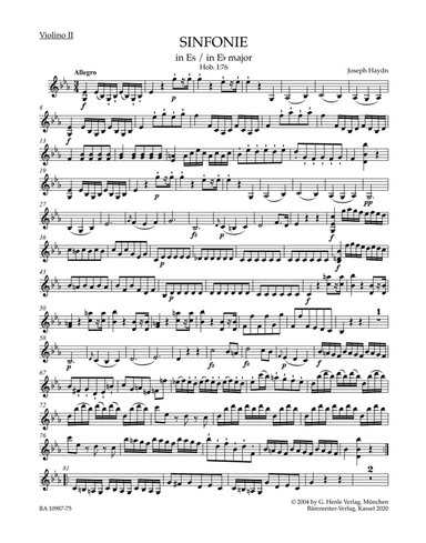 Symphony in E-flat major Hob. I:76
