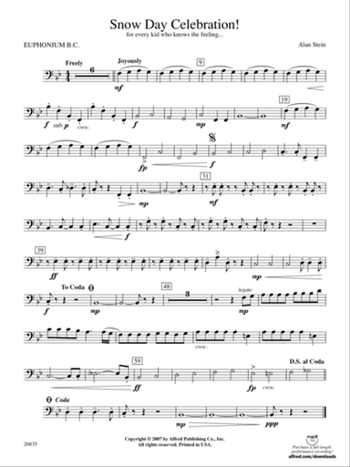 Snow Day Celebration!: Baritone B.C.