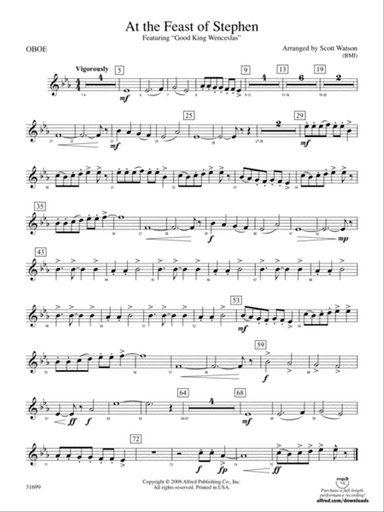At the Feast of Stephen: Oboe
