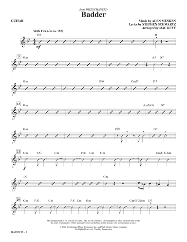 Badder (from Disenchanted) (arr. Mac Huff) - Guitar