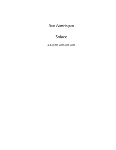 Solace - a duet for violin and cello